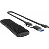 Icybox Box SSD Icybox IB-1808MCT-CU31 M.2 NVMe/SATA Usb-c Nero [61124]