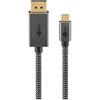 Goobay Cavo usb Goobay USB-C maschio a DisplayPort maschio 4K 60Hz 2m Nero/Argento [75708]