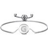 Philip Jones Bracciale Iniziale dell'Amicizia Lettera G Creato con Cristalli Zircondia®