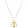 Jenosy Collana Donna Fiori di Nascita Oro 18K Collana Pendente Ipoallergenica Gioiello Moda Compleanno Regalo per Donne Ragazze (Margherita)