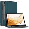 ProCase Custodia a libro per Samsung Galaxy Tab S8+ Plus 2022/Tab S7 FE 2021/Tab S7+Plus 2020 (SM-X800/X806T730/T736) Custodia Flip Antiurto Book Case Smart Cover -Teal