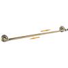 PEONYBATH Barra portasciugamani in ottone bronzo antico, regolabile da 39,5 a 70,5 cm, per porta asciugamani da bagno, accessori hardware da bagno a parete, design intagliato