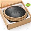 Fatto a mano Strumento musicale Double Om Tongue Drum 22 note 14 pollici Happy Handpan...