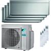 DAIKIN Condizionatore Daikin Stylish quadri split 5000+5000+7000+18000 BTU inverter A++ wifi unità esterna 6,8 kW