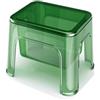 GDBTDL Sgabello da Doccia in Acrilico, Panca da Doccia Trasparente con Contenitore, Sgabello da Bagno in plastica Antiscivolo Impermeabile, poggiapiedi Spesso per Bagno, Soggiorno, Camera