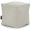 CAB Pouf modello Bonao, realizzato in morbida in similpelle, riempito con palline di polistirolo, dimensioni di 40 x 40 x 40 cm, 8 colori disponibili, articolo sfoderabile e lavabile beige