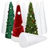 Happyyami Coni di Schiuma 10 cm Accessori Fai da Te, Coni di polistirolo, Piccoli Pezzi, in Schiuma Bianca, polistirolo per Fai da Te, progetti di Natale, centrotavola, 24pcs