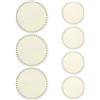 JRSHIRLEYLTD 7 Pezzi Base Legno Rotonda 20 cm/15 cm,Cerchio Legno Naturale Fondo,Cesto Base in Legno,Naturale Cestino Base,Base Cerchio in Uncinetto,per Maglia,Artigianato