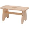 Sgabello tom in legno di pino grezzo 38x19x21,5 cm
