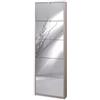 Sarmog Scarpiera olmo con 5 ante a specchio, 63x18x190 cm