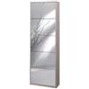 Sarmog Scarpiera olmo con 5 ante a specchio, 63x29x190 cm