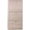 Sarmog Scarpiera olmo con 3 ante e 1 cassetto, 63x29x127 cm