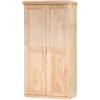 Inter Link Armadio 2 ante battenti leon in pino massello 95x55x190 cm