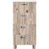 Base cucina con 4 cassetti easy plus, 40 cm