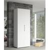 Armadio multiuso 2 ante battenti bianco 80x52x207 cm