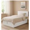 Letto piazza e mezza con contenitore hi box bianco 120x190 cm