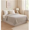 Letto una piazza e mezza con contenitore bed box olmo naturale 120x190 cm