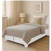 Letto una piazza e mezza con contenitore e piedini hi box bianco 120x190 cm
