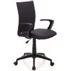Sedia da ufficio milano in tessuto nero, 58x58x93-99 cm