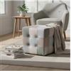 BellaHome Pouf bellahome patch in tessuto multicolore 35x35x35 cm