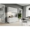 Cucina woody bianca elettrodomestici inclusi, 160x60x211 cm