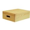 Cassetta/scatola in legno wood box con coperchio - 400x300x140 mm