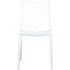 Sedia da interno monoblocco london in resina bianco, 44x56x83,5 cm