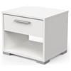 Comodino 1 cassetto izzy bianco opaco 43,2x36,2x37,2 cm