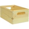 Contenitore multiuso in legno wook box marrone 20x15x9 cm