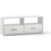 Sarmog Mobile 2 cassetti finitura bianco ossido, 139x57x41 cm
