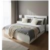 Letto matrimoniale contenitore bellahome double bianco 160x190 cm