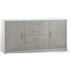 Sarmog Mobile 2 ante 4 cassetti cemento e bianco, 174x84x41 cm