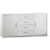 Sarmog Mobile 2 ante 4 cassetti bianco, 174x84x41 cm