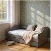 Divano letto con letto superiore e cassone estraibile grigio 90x200 cm