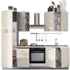 Ares Composizione cucina completa ares con lavello a destra e piano cottura ad induzione, 255x60x216 cm