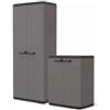 Keter Set 2 armadi alto e basso keter più in resina grigio 68x39x166/83 cm