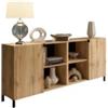BellaHome Mobile multiuso 2 ante bellahome trento legno 180x36x80 cm