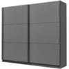 BellaHome Armadio 2 ante scorrevoli siena grigio opaco 217x62,5x210 cm