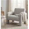 BellaHome Poltroncina bellahome cleo fantasia bianco e grigio 86x79x72 cm