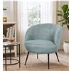 BellaHome Poltroncina bellahome nora in velluto salvia 63x69x70 cm