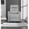 BellaHome Poltrona con recliner e alzata elettrico bellahome prato grigio 82x90x108 cm