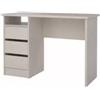 Scrivania con 3 cassetti beige 110x48,5x76 cm