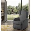 BellaHome Poltrona bellahome star con recliner in tessuto grigio 73x77x106 cm