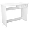 Scrivania con cassetto e vano bianco 100x49,2x76,4 cm