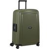 Samsonite S'Cure Trolley da stiva, 69 cm | Oliva, trolley rigido, 69H x 49W x 29D cm, 79 L, 4.2 kg, con lucchetto TSA e maniglia trolley multi-stadio