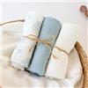 KIOKIDS SET 3 COPERTINE NEONATO IN MUSSOLA DI BAMBOO 70x70 CM - AZZURRO
