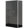 Leroy Merlin Deflettore walk-in Wens L 50 X H 200 cm, vetro fumè 6 mm, profilo bianco opaco