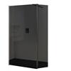 Leroy Merlin Deflettore walk-in Wens L 50 X H 200 cm, vetro fumè 6 mm, profilo nero opaco