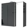 Leroy Merlin Box doccia walk-in Wens, vetro fumè 6 mm, H 200 cm, profilo cromo