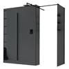 Leroy Merlin Box doccia walk-in Wens, vetro fumè 6 mm, H 200 cm, profilo nero